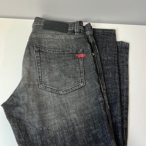 Diesel D-Strukt black jeans, size 29x30